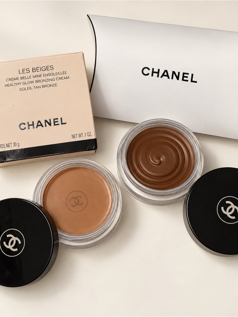 CHANEL Les Beiges Cream Bronzer Duo — Tan & Deep Bronze
